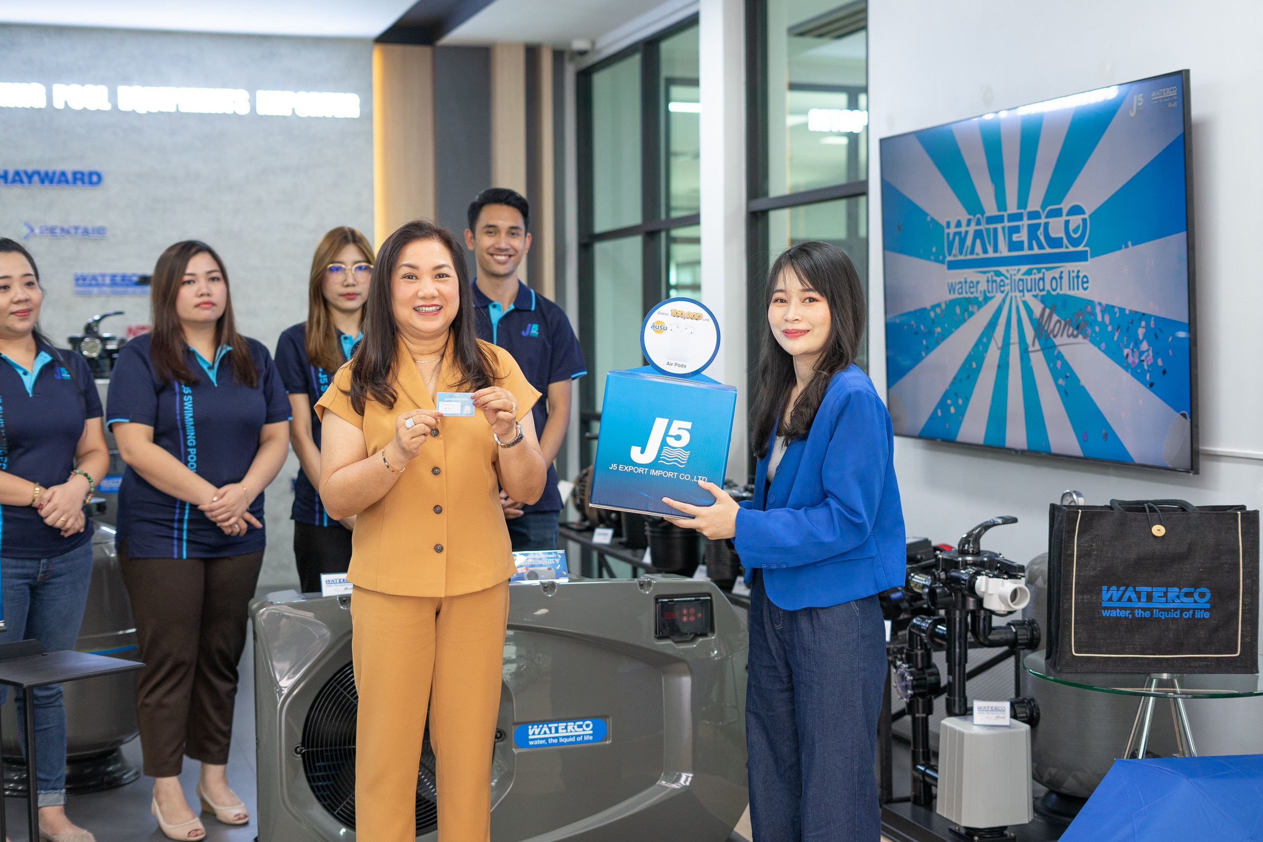 บรรยากาศการจับรางวัล Waterco Month 2022